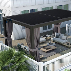 Bioclimatic <span class=keywords><strong>Tonnelle</strong></span> extérieure rétractable avec toit en pergola et tonnelles avec cadre en poudre pour tente de culture - Product Image 6