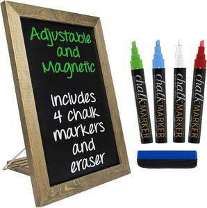 <span class=keywords><strong>Tableau</strong></span> noir magnétique multi-usages sur pied ou <span class=keywords><strong>mural</strong></span>, format personnalisé, avec rangement, pour messages et menus - Product Image 1