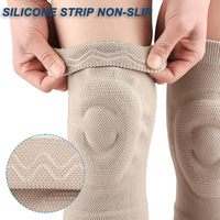 Genouillères de compression en silicone unisexe élastiques confortables pour le sport