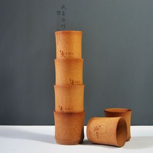 Bamboo Cups <b>Teacups</b> Wine Cups Slim Waist Heat Resistant Custom Made For Beverage Packaging Beer Kegs - Product Image 3