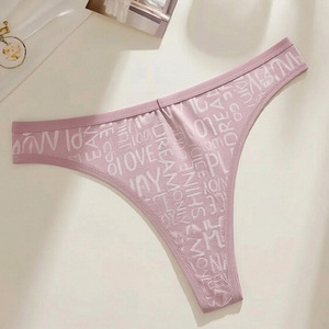 Comfortable Cotton <strong>Thongs</strong> Women Sexy <strong>V</strong> Shape G <strong>String</strong> Breathable Lady Underwear Soft Skin Friendly Mid Rise Panties Sale - Product Image 3