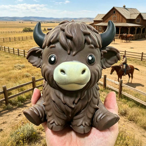 Top Popular Cute Highland Cow Squishy Squeeze Ball Trendy <b>Toy</b> Novelty Vent Stress Relief <b>Fidget</b> <b>Toy</b> For Leisure Time Use - Product Image 6