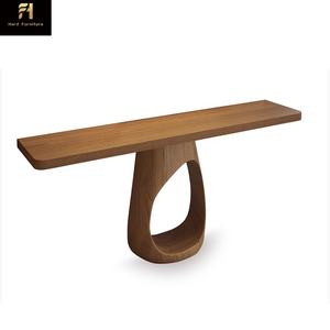 Console de style japonais Wabi Sabi créative pour l'<span class=keywords><strong>entrée</strong></span>, console en bois rétro, console étroite de luxe italienne - Product Image 5