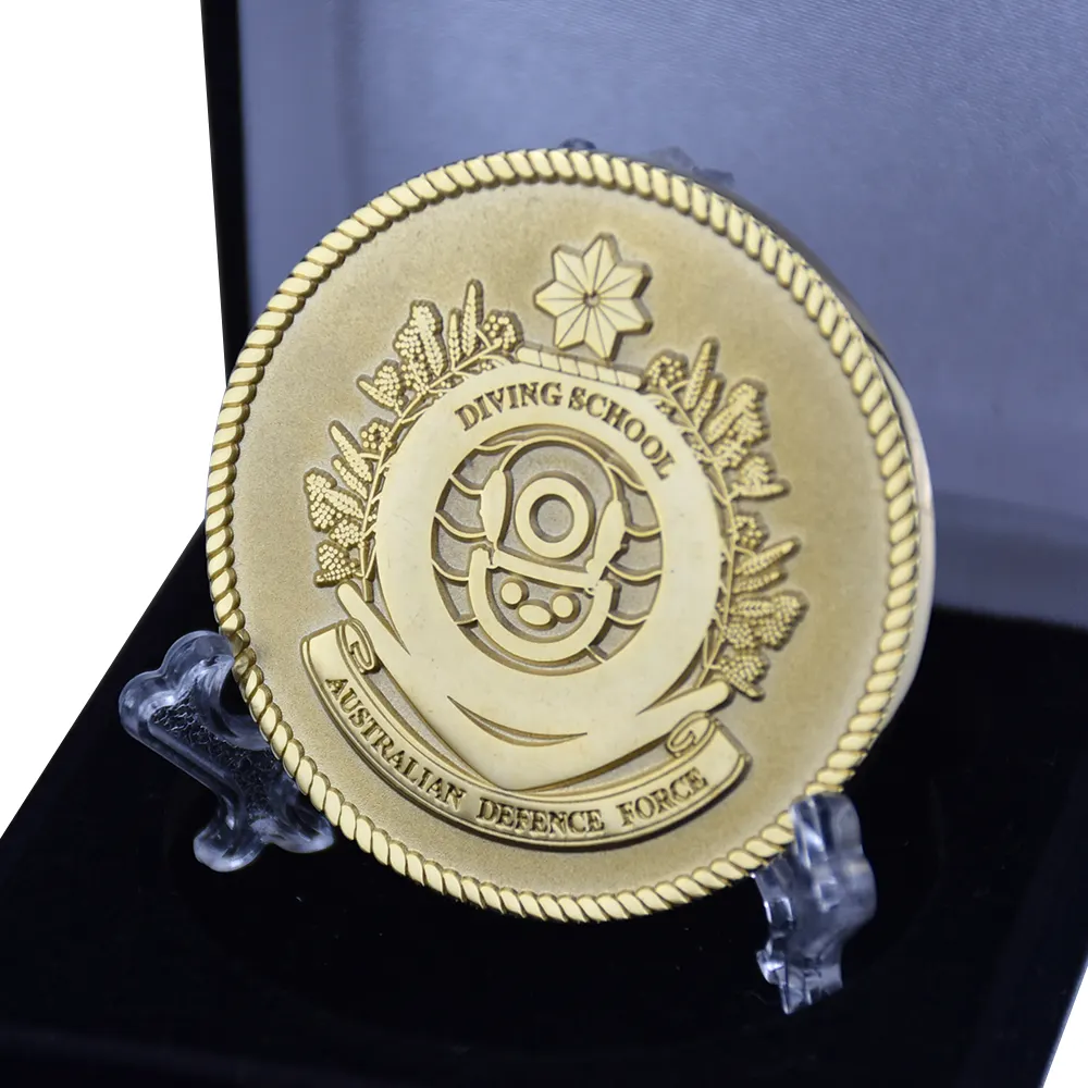 Toptan ücretsiz Logo tasarım Metal paralar üretimi 3D altın gümüş hatıra özel sikke