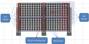 Flat Roof Triangle Solar StructureソーラーパネルクランプRoof Mount Solar Power Plant Rack Aluminium Tracker Support Clamp N7 + C7 - Product Image 6