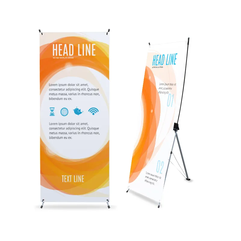 Großhandel Hersteller X Stand Banner Display Gute Qualität Ständer X Banner Stand für Ausstellung und Werbung
