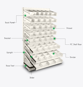 Étagère d'affichage inclinée Highbright pour pharmacie, gain de place, pour les pharmacies et les magasins de vente au détail de produits médicaux - Product Image 2
