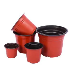 La gioia 2023 la vendita calda del produttore di piante bicolore al coperto coltura di vasi di fiori in plastica piantando vaso di fiori ispessito giardino