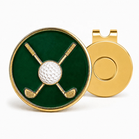 Marcador de Pelotas de Golf Magnético con Clip para Gorra, Chapado en Oro, Diseño de Águila Dorada en Metal Pintado, Logotipo Personalizado, Regalo de Golf