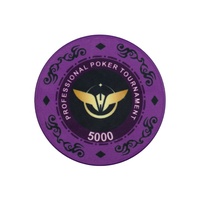 Lucky YH — jetons de Poker EPT Poker en céramique, de qualité professionnelle, nouveau Design, Texas, impression complète, 10g
