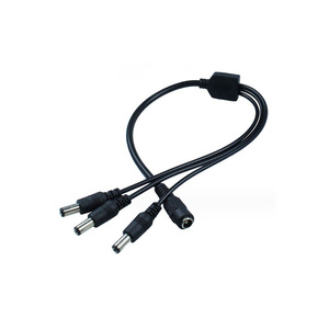 Câble d'alimentation de surveillance DC5.5*2.1 : Prise femelle vers ligne de branchement multiprises (2, 3, <span class=keywords><strong>4</strong></span>, 5, 8 mâles), connexion pour bande lumineuse - Product Image 1