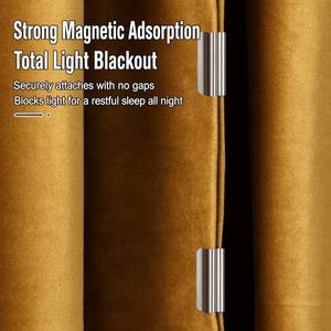 Rectangle Curtain Magnetic Closure Buckle Nail-Free Door Blackout Bed Buckle Ring Clip Magnetic Cabinet Door Magnetic Suction - Product Image 5