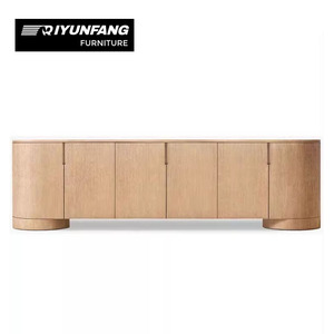 Villa living room solid wood <strong>sideboard</strong>; living room wall-mounted four-door <strong>storage</strong> <strong>sideboard</strong>; six-door <strong>storage</strong> TV cabinet - Product Image 3