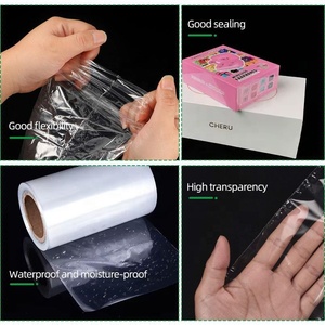 Saco de Filme Plástico Transparente POF de Grau Alimentício, 50 Peças, Embalagem de Selagem a Calor, Resistente à Umidade, Impressão em Intaglio - Product Image 2