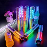 Bâton lumineux LED portatif pour bars, KTV et ambiance longue durée, lampe sans fil champagne