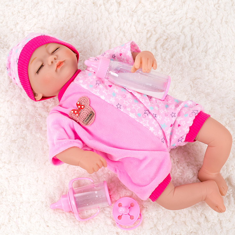 16 дюймов комбинезон кукла соска для сна винил новейший дизайн забавная кукла новая кукла для детей
