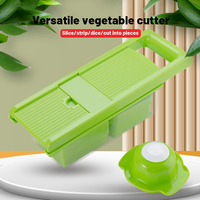 Kingwise Home Kitchen Manual Roestvrijstalen Lemmet Vaatwasmachinebestendige Fruit- en Groentesnijder Multifunctionele Groente- en Voedselhakker