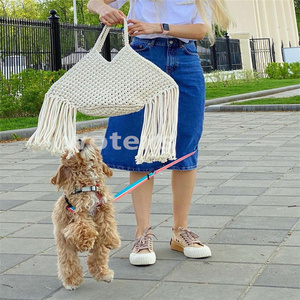 Alla moda regalo di <span class=keywords><strong>natale</strong></span> <span class=keywords><strong>Macrame</strong></span> Tote Boho Market borse a tracolla per agricoltori borsa a rete Tote da spiaggia - Product Image 4