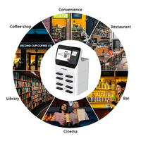 Distributeur automatique de batteries externes à 8 emplacements, location de chargeurs portables, borne de recharge de téléphone portable pour restaurant