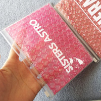 Sacs d'expédition à bulles en PVC colorés avec logo personnalisé et fermeture éclair écologique – Sacs d'emballage maquillage colorés refermables et écologiques