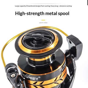 <span class=keywords><strong>Moulinet</strong></span> de pêche spinning entièrement métallique 5.2:1 haute vitesse pour eau salée, <span class=keywords><strong>moulinet</strong></span> à leurre avec forte résistance, bobine métallique pour sports de plein air - Product Image 2