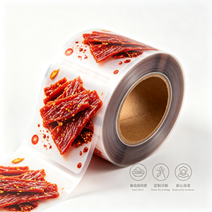 Transparent Spicy Pork Jerky Sachet Film Food Packaging <b>Bag</b> Custom Printed Roll for Snack Shredded Meat - Product Image 4