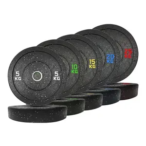 Dinuo Rubber Weightlifting Bumper Plates Fitness Equipment Barbell Weight Plates For Home Gym Use