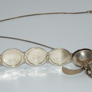Collana Vintage unica in argento Sterling 925 con medaglione dell'album fotografico Art déco! - Product Image 3