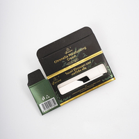 Boîte pliante personnalisée réutilisable à rabat inversé avec fenêtre découpée et estampage à chaud doré pour baume aux herbes, crème hydratante, cils