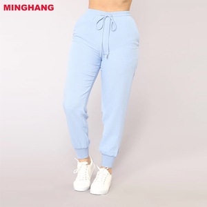 Conception de base Élastique Ceinture <span class=keywords><strong>Ample</strong></span> Jambe Jogger <span class=keywords><strong>Pantalon</strong></span> Femmes - Product Image 2