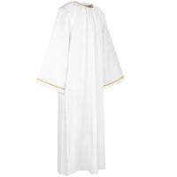 Robe de chœur d'église à manches longues, robe blanche d'ange