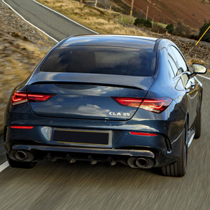 Mercedes-Benz CLA-Class Rear Lip Spoiler PP Piano Black Tail Lip Bumper Modification - Product Image 2