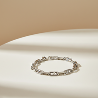 Bijoux Hip-hop Haut de Gamme Écologiques Hypoallergéniques pour Femme : Bracelet à Boucle en Acier Inoxydable Luxe Léger