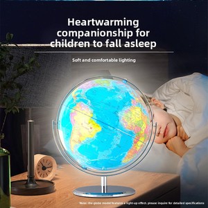 Globe terrestre lumineux HD AR de 32 cm en plastique et métal pour enfants, enseignants et lycéens - Géographie - Product Image 4