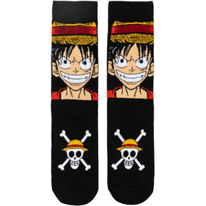 HY-5025 nouveau 2025 mode créatif Funky <span class=keywords><strong>Luffy</strong></span> chaussettes garçon Anime film chaussettes coton <span class=keywords><strong>équipage</strong></span> chaussettes hommes - Product Image 6