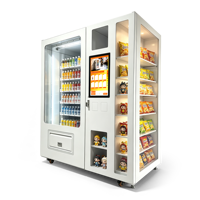 Máquina Expendedora Combinada de Snacks, Bebidas y Productos de Belleza con Pantalla Táctil y Refrigeración