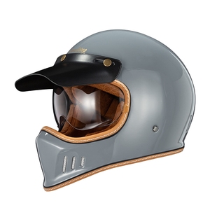 Casques de moto intégraux rétro en fibre de verre, neufs, expédiés d'usine, toutes saisons - Product Image 6
