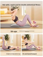 Lingxi Appareil d'entraînement abdominal portable avec fixation des pieds, réglable sur trois vitesses, à double ventouses et bandes de résistance, pour usage domestique