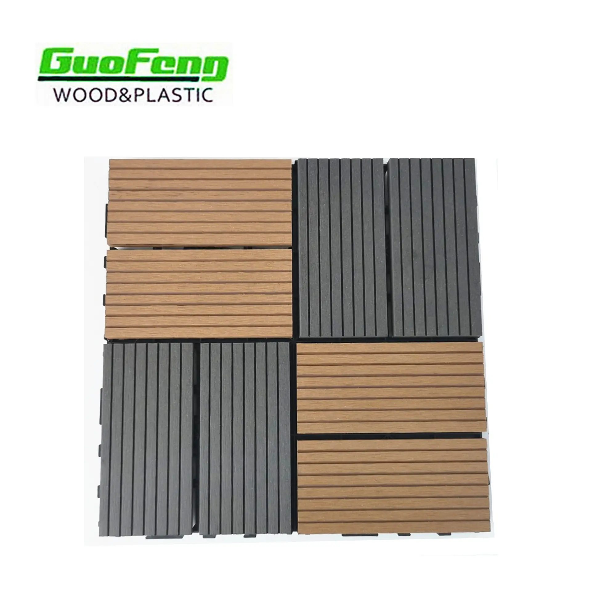 DIY deck tile outdoor 300*300 Low maintenance Garden floor tiles outdoor