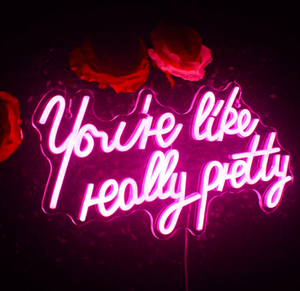 Insegna al Neon 'You're Like Really Pretty' Luce LED Rosa Decorazione da Parete per Matrimoni Dimmerabile - Product Image 2