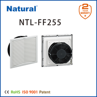 Filtre à air naturel 220V NTL-FF255 255*255 mm, élément filtrant, ventilateur axial pour souffleur, fenêtre, mur, cuisine, salle de bain, toilettes