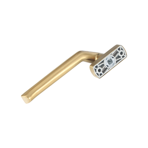 Maniglia Angolata AT027 in Acciaio Inox <span class=keywords><strong>con</strong></span> Finitura PVD Oro, Base Rettangolare, Meccanismo di Bloccaggio Multipunto <span class=keywords><strong>per</strong></span> <span class=keywords><strong>Finestre</strong></span> - Product Image 3