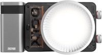 ZHIYUN MOLUS X100 Lumière vidéo LED portable 100W 2700K-6500K CRI 95+ TLCI 97+ avec contrôle de luminosité via application BT