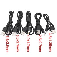 USB Typ A Stecker auf 2,5*0,7 3,5*1,35 4,0*1,7 5,5*2,1 5,5*2,5mm DC-Stromkabel 5V Hohlstecker-Ladekabel Verlängerungskabel
