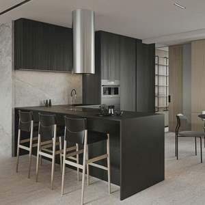 Évier de style japonais au design moderne modulaire, meubles en bois, rangement moderne, armoire de cuisine - Product Image 5