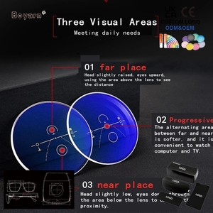 Lunettes de lecture progressives multifocales intelligentes Boyarn, pour la vue de près et la vision de loin, anti-lumière bleue, ajustement automatique - Product Image 3