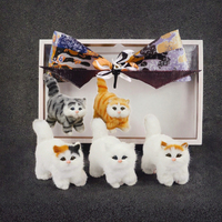 Porte-clés en peluche chat réaliste personnalisé, modèle de chaton en peluche, animaux réalistes, cadeau de Nouvel An pour enfants, doux, écologique, dessin animé