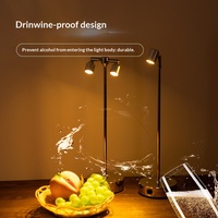Lampe de comptoir LED rechargeable avec commande tactile, éclairage d'ambiance multicolore, garantie 1 an pour les cafés