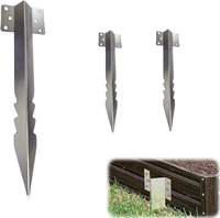 Eisenbahn-Schienenhalterungen Befestigungspfosten Rostfrei Kohlenstoffstahl Umweltfreundlich 2mm Dick Outdoor-Gartenweg Hochbeet-Halterung