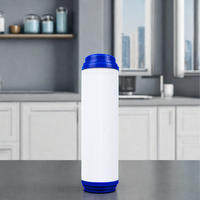 Cartouche filtrante cylindrique en charbon actif granulaire UDF de 10 pouces pour système d'osmose inverse, usage domestique et hôtelier, écologique
